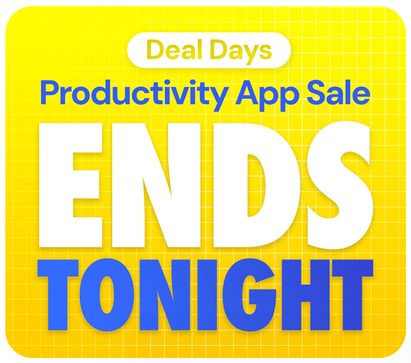 Deal Days Productivity App Sale Ends Tonight