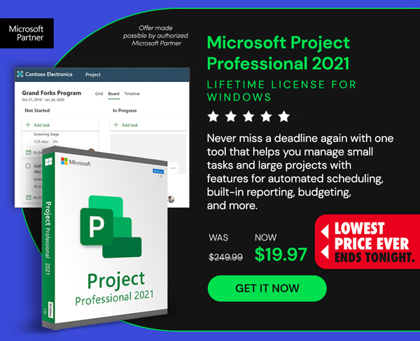 Microsoft Project Professional 2021 for Windows