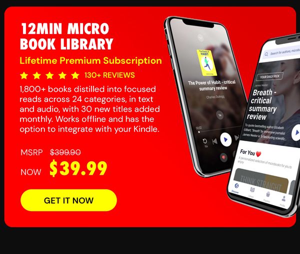 12min Micro Book Library: Lifetime Premium Subscription