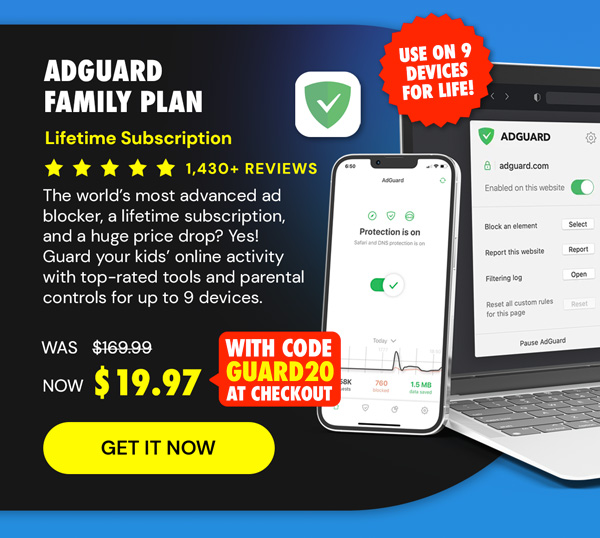 AdGuard Family Plan: Lifetime Subscription