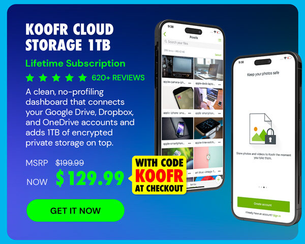 Koofr Cloud Storage: Lifetime Subscription (1TB)
