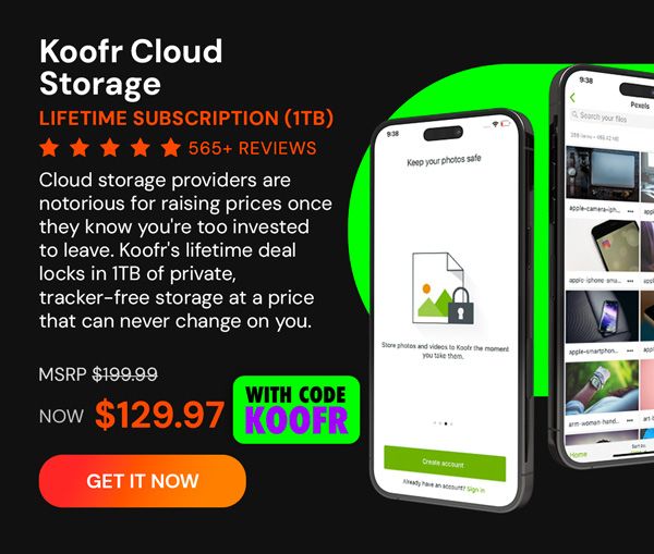 Koofr Cloud Storage: Lifetime Subscription (1TB)