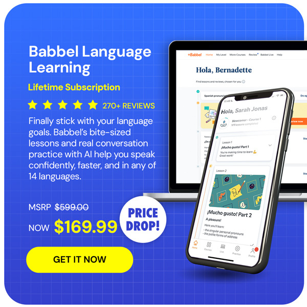 Babbel Language Learning: Lifetime Subscription (All Languages)