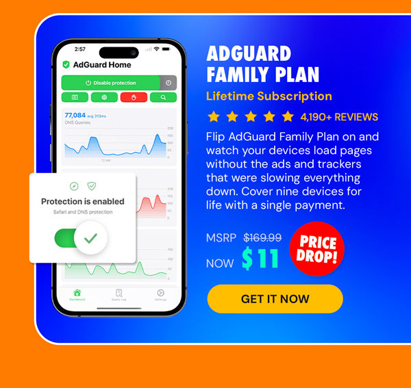 AdGuard Family Plan: Lifetime Subscription