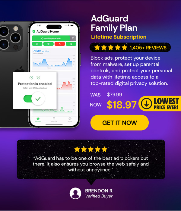 AdGuard Family Plan: Lifetime Subscription