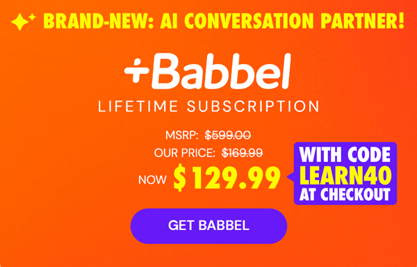 Babbel Language Learning: Lifetime Subscription (All Languages)