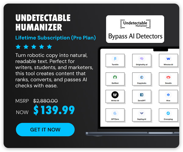Undetectable Humanizer: Lifetime Subscription (Pro Plan)