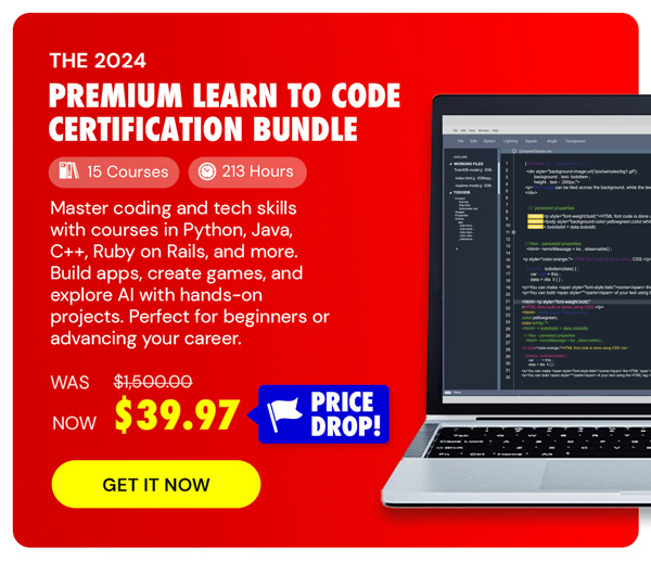 The 2024 Premium Learn to Code Certification Bundle