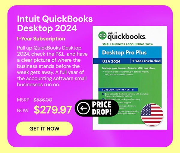Intuit QuickBooks Desktop 2024: 1-Year Subscriptions
