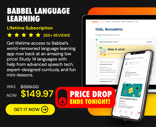 Babbel Language Learning: Lifetime Subscription (All Languages)