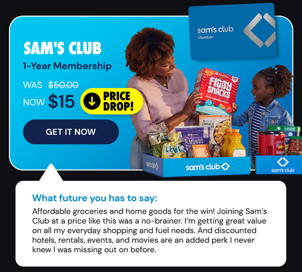 Sam's Club 1-Year Membership with Auto-Renew!