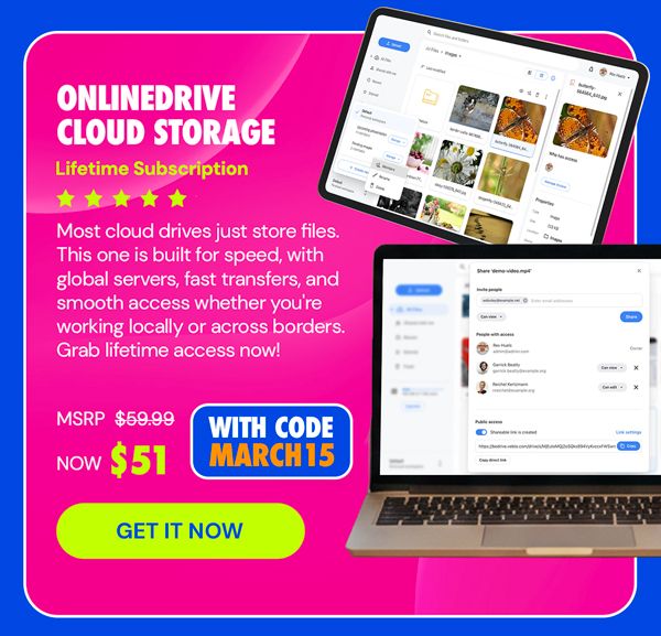 OnlineDrive Cloud Storage: Lifetime Subscription