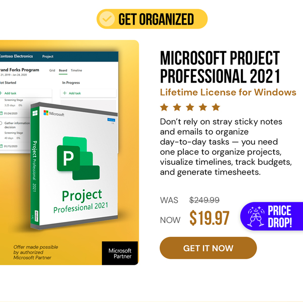 Microsoft Project Professional 2021 for Windows