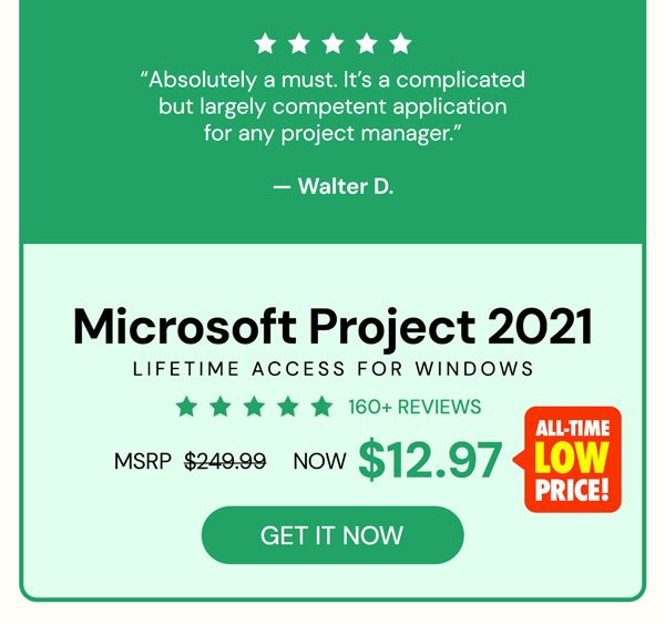 Microsoft Project 2021 Professional: Lifetime License for Windows