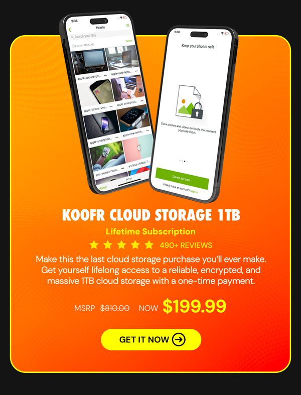 Koofr Cloud Storage: Lifetime Subscription (1TB)