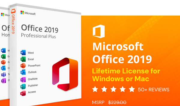 Microsoft Office 2019 for Windows or Mac | Lifetime License