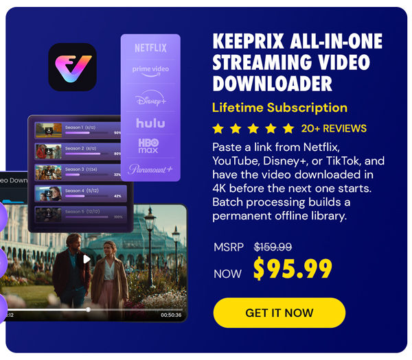 Keeprix All-in-One Streaming Video Downloader: Lifetime Subscription