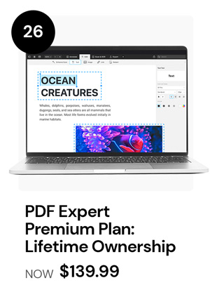 PDF Expert Premium Plan: Lifetime Ownership