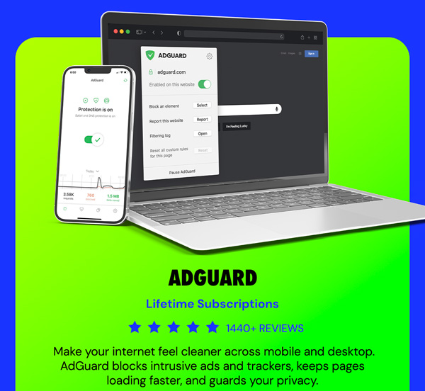 AdGuard Family or Personal Plan: Lifetime Subscription