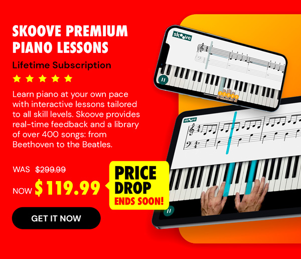 Skoove Premium Piano Lessons: Lifetime Subscription