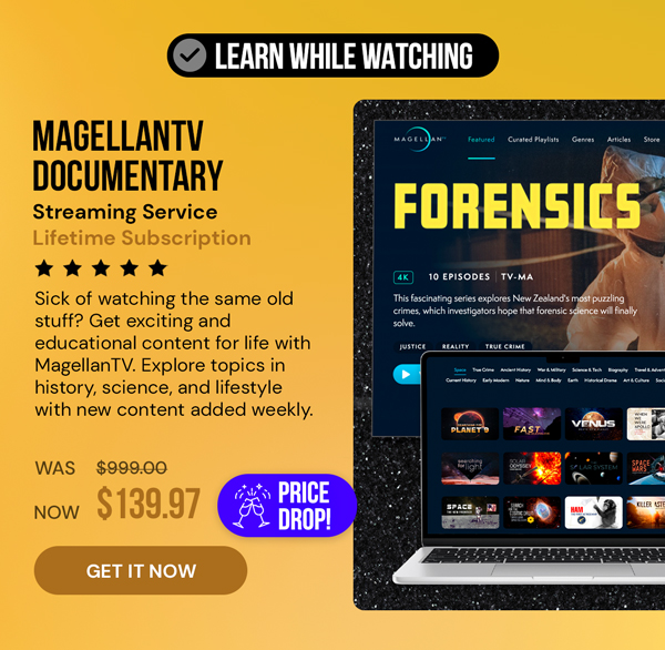 MagellanTV Documentary Streaming Service: Lifetime Subscription