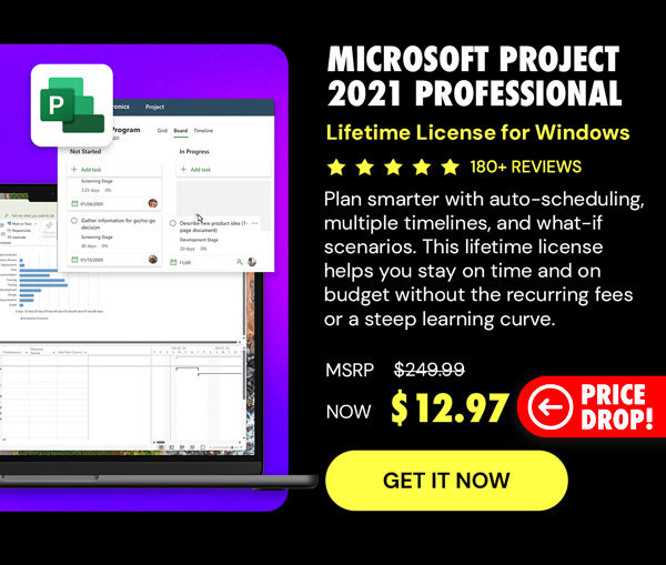 Microsoft Project 2021 Professional: Lifetime License for Windows