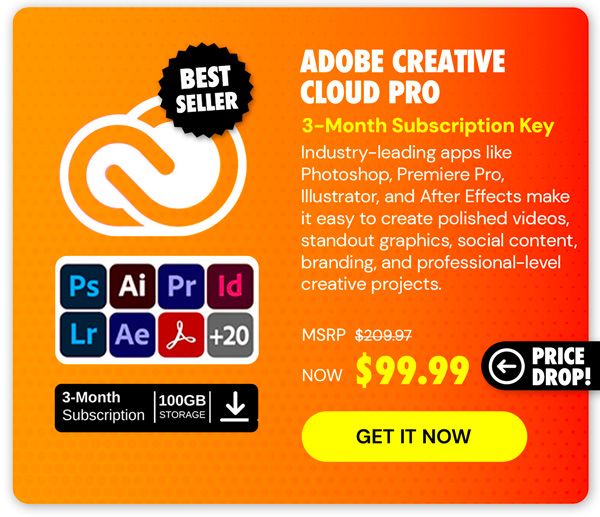 Adobe Creative Cloud Pro: 3-Month Subscription Key