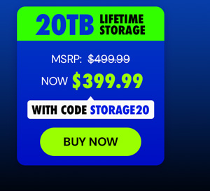 Internxt Cloud Storage Lifetime Subscription: 20TB Plan