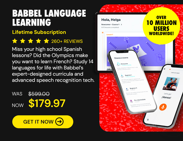 Babbel Language Learning: Lifetime Subscription (All Languages)