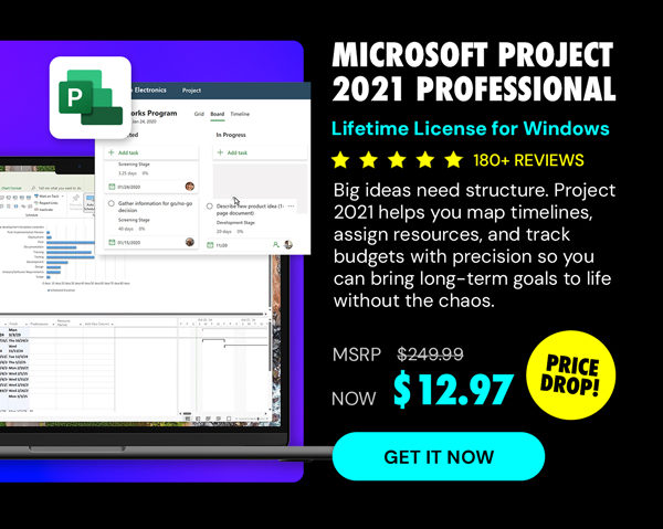 Microsoft Project 2021 Professional: Lifetime License for Windows
