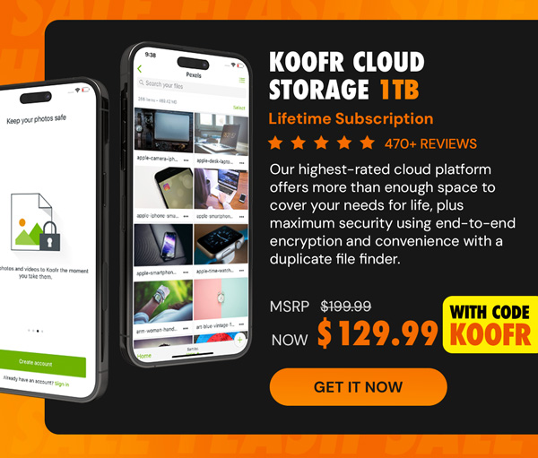 Koofr Cloud Storage: Lifetime Subscription (1TB)
