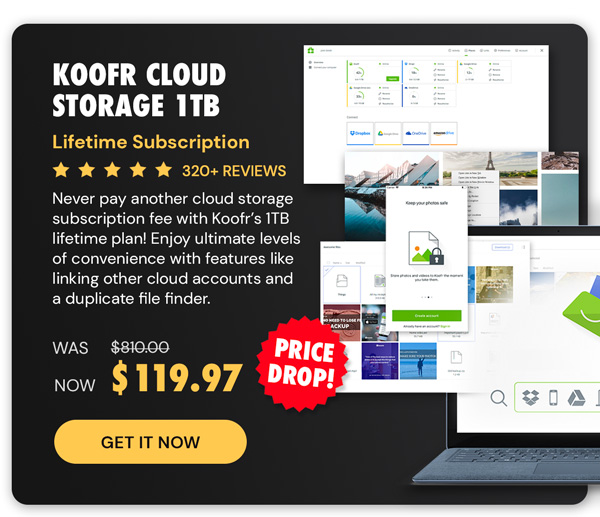 Koofr Cloud Storage: Lifetime Subscription (1TB)