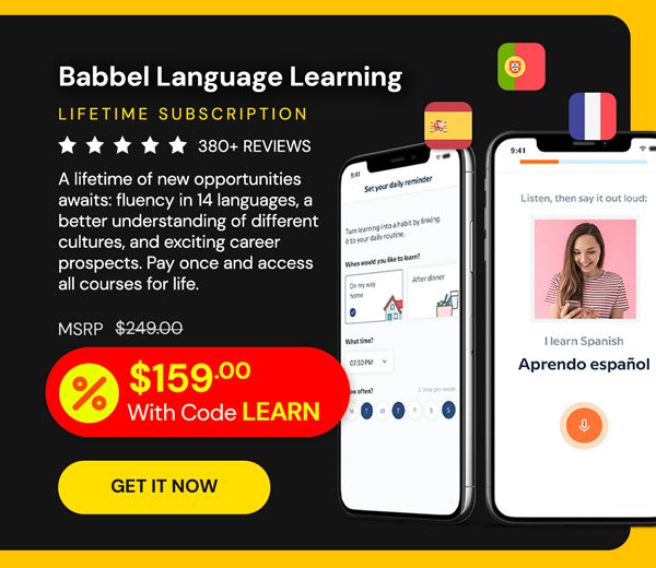 Babbel Language Learning: Lifetime Subscription (All Languages)