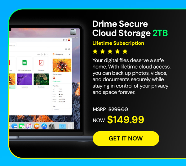 Drime Secure Cloud Storage Lifetime Subscriptions