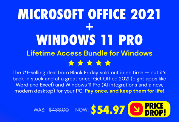 The Ultimate Microsoft Office Professional 2021 for Windows: Lifetime License + Windows 11 Pro Bundle