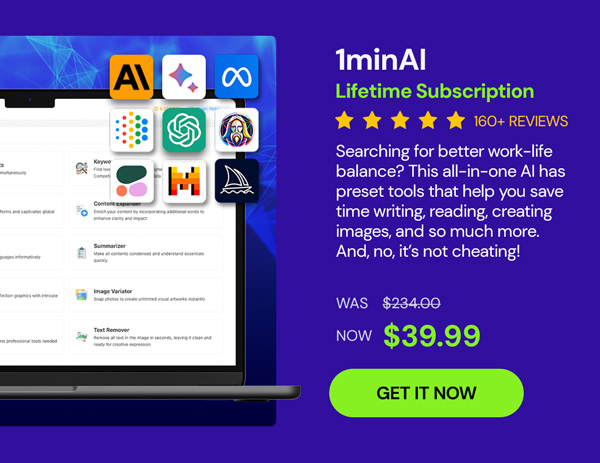 1minAI: Lifetime Subscription