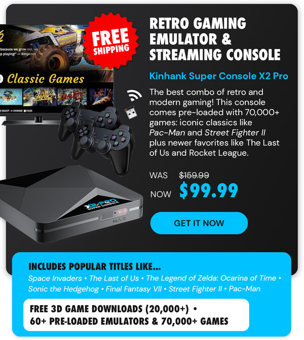 Kinhank Super Console X2 Pro Retro Gaming Emulator & Streaming Console