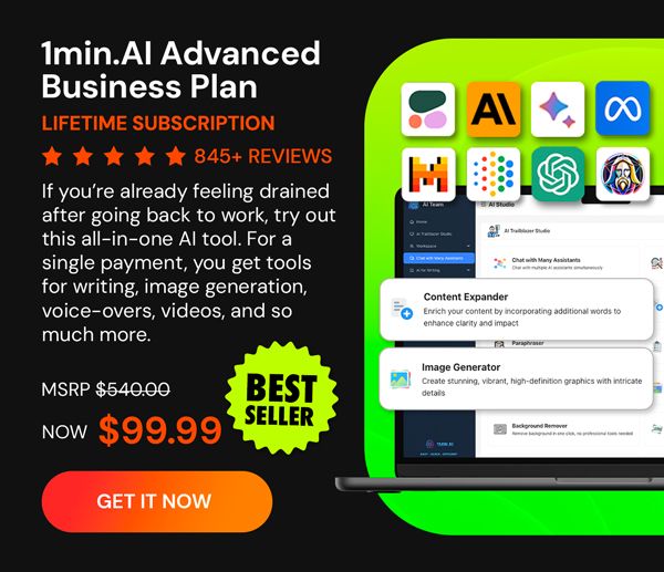 1minAI Advanced Business Plan Lifetime Subscription