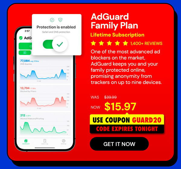 AdGuard Family Plan: Lifetime Subscription