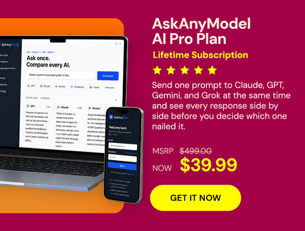 AskAnyModel AI Pro Plan: Lifetime Subscription