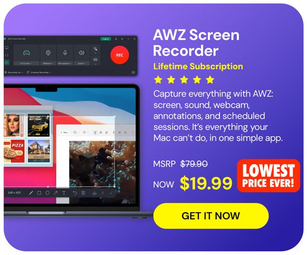 AWZ Screen Recorder: Lifetime Subscription