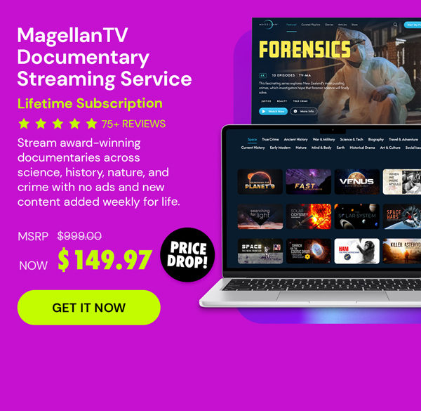 MagellanTV Documentary Streaming Service: Lifetime Subscription