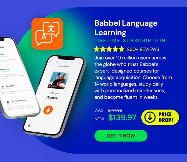 Babbel Language Learning: Lifetime Subscription (All Languages)