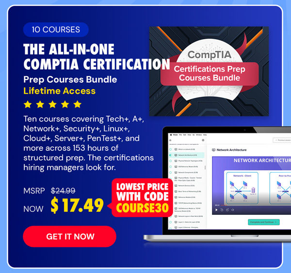 The All-in-One CompTIA Certification Prep Courses Bundle