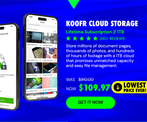 Koofr Cloud Storage: Lifetime Subscription (1TB)