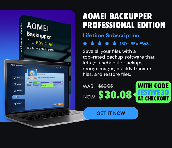 AOMEI Backupper Professional Edition: Lifetime Subscription