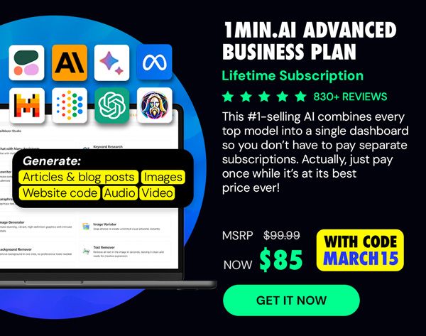 1minAI Advanced Business Plan Lifetime Subscription