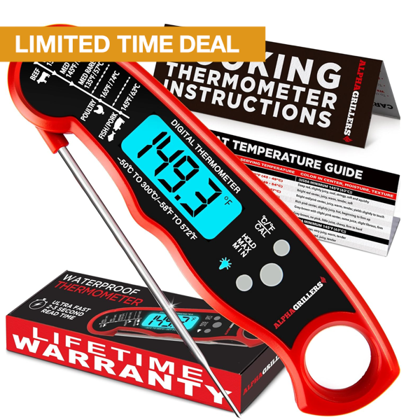 Alpha Grillers Instant Read Meat Thermometer