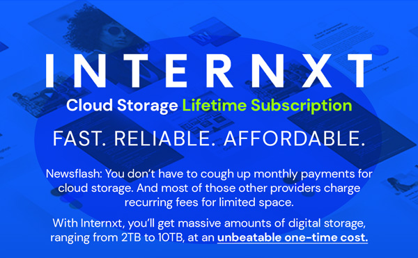 Internxt Cloud Storage Lifetime Subscription: 10TB Plan