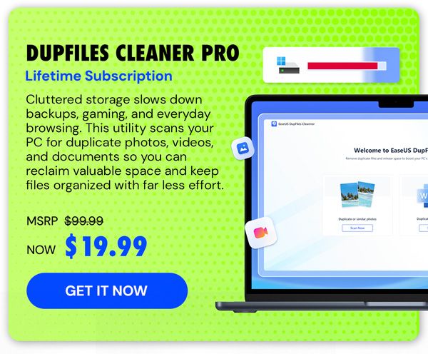 DupFiles Cleaner Pro Lifetime Subscription